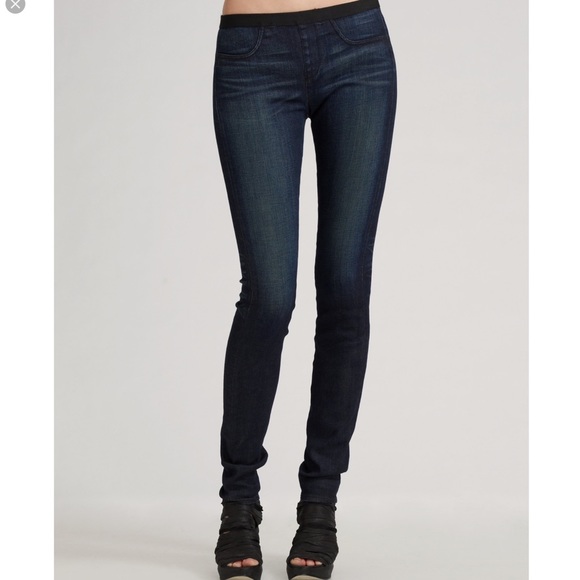 Helmut Lang Denim - Helmut Lang indigo stretch leggings skinny jeans